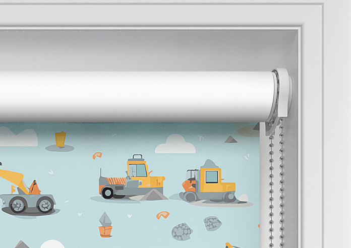 Tool Time, Light Blue - Twist&Fit Roller Blind - Image 10